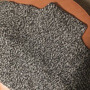The Limited Vintage Chunky Grey and Black Knit Turtle Neck, L